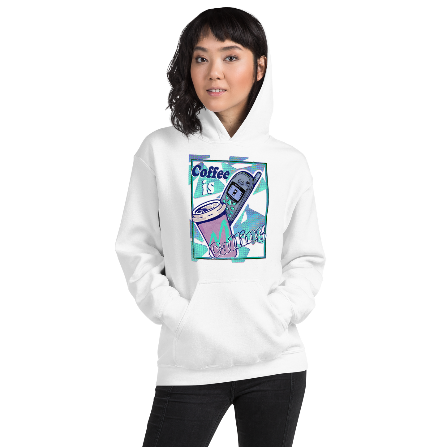 Coffee Is Calling - Retro Style Unisex Hoodie