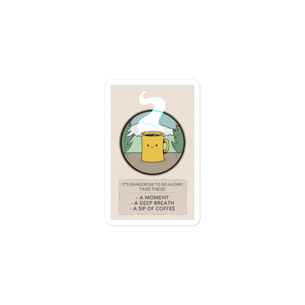 A Sip of Coffee - Sticker