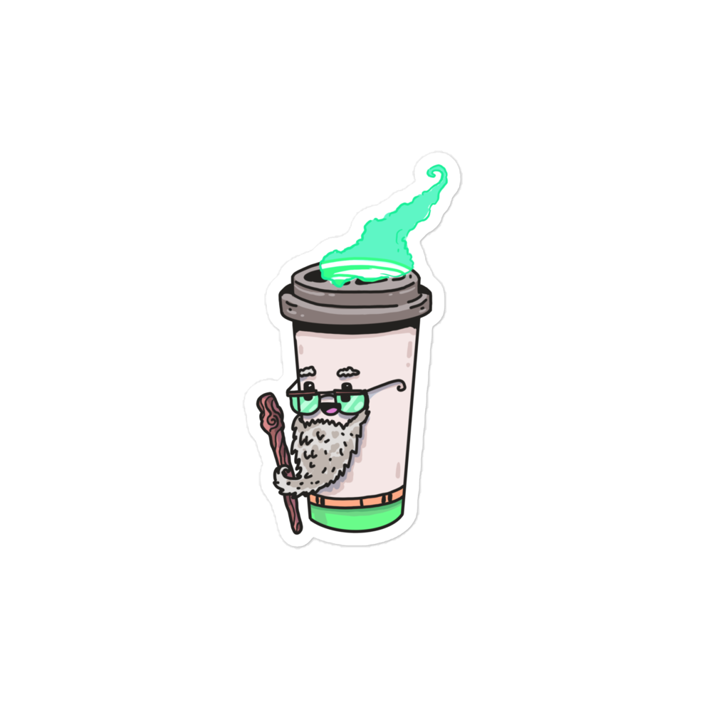 Leprechaun Coffee Sticker