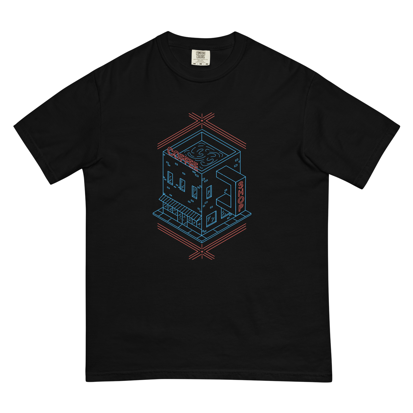 Little Isometric Coffee Shop T-shirt