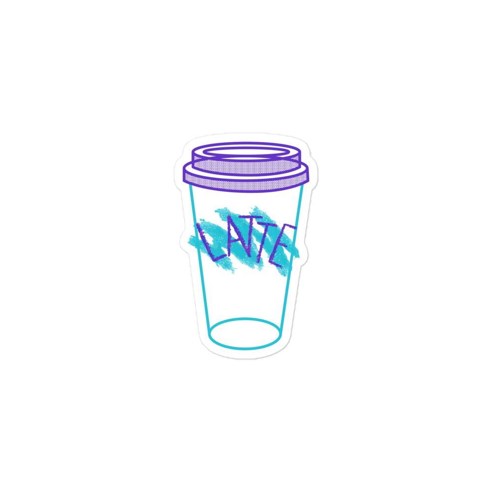 90's Latte - Sticker