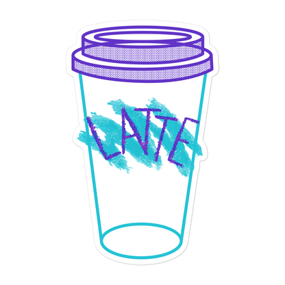 90's Latte - Sticker