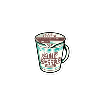 Cup Coffee, Instant Noodle Style - Sticker