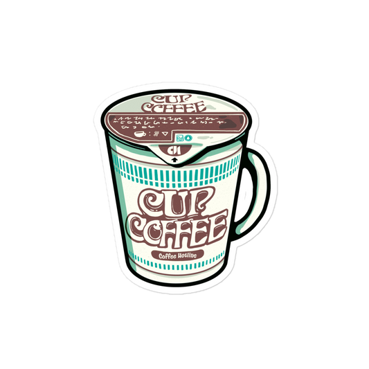 Cup Coffee, Instant Noodle Style - Sticker